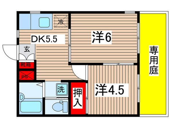 グリーンハウスの物件間取画像